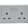 13A DOUBLES WITCHED SOCKET SINGLE POLE WINDSOR