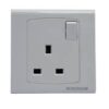 13A SINGLE SWITCHED SOCKET, SINGLE POLE WINDSOR