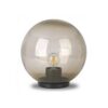 300MM MILKY/CLEAR/BRONZE BALL FITTING BOLLARD GARDEN LIGHT